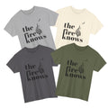 The Fire Knows Camping Shirt, Minimalist Hiking Tee, Unisex Adventure Top