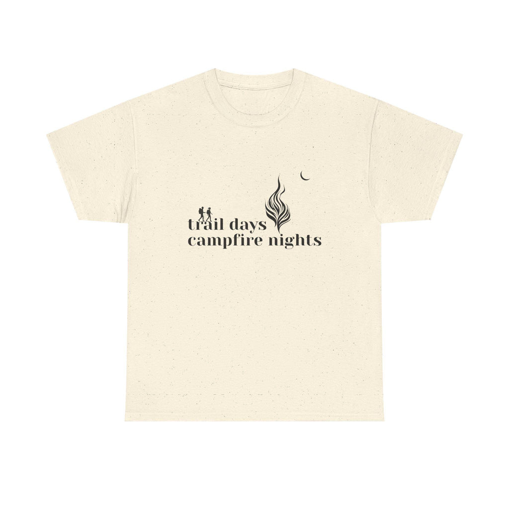 Trail Days Campfire Nights Graphic Tee, Hiking Camping Shirt