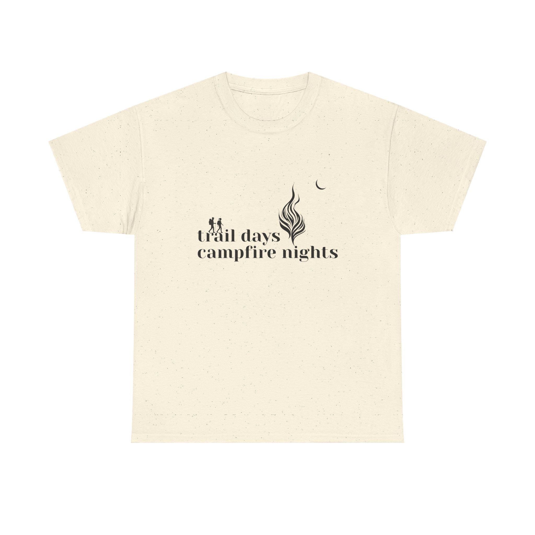 Trail Days Campfire Nights Graphic Tee, Hiking Camping Shirt