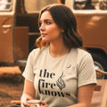 The Fire Knows T-Shirt, Crescent Moon Graphic, Unisex Nature Tee