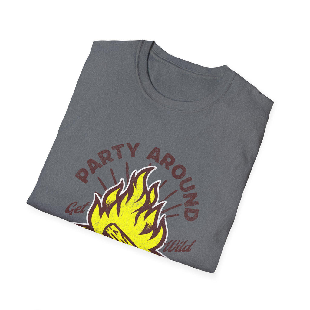 Party Around the Campfire T-Shirt | Campfire Bonfire Graphic