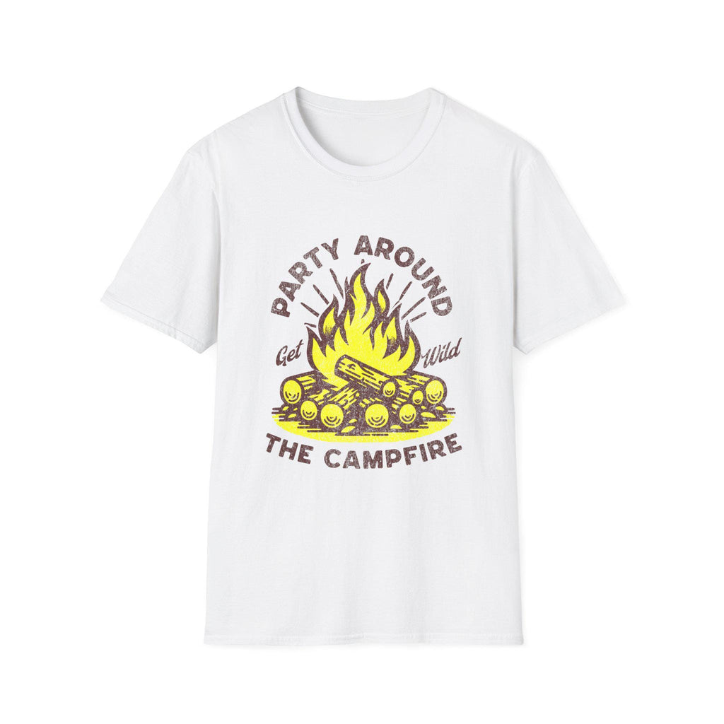 Party Around the Campfire T-Shirt | Campfire Bonfire Graphic